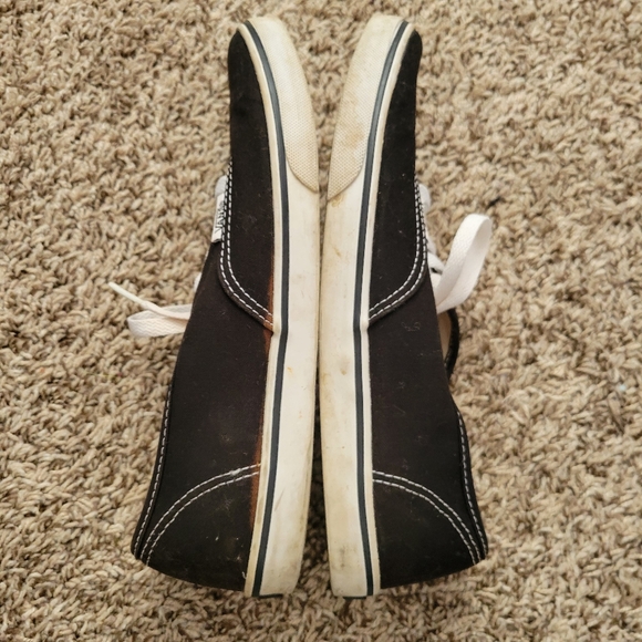 Vans Shoes Authentic Lopro Lo Pro Black White Men's 7 Women's 8.5 - Picture 3 of 7